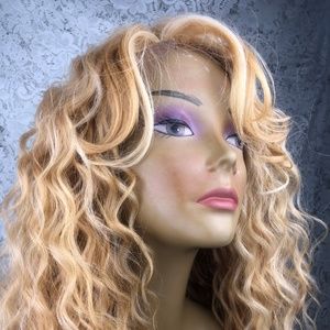 Long Blond Curly Human/Blend